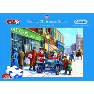 Gibsons (G2214) - Kevin Walsh: "Family Christmas Shop" - 100 brikker puslespil