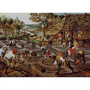 D-Toys (66947-BR01) - Pieter Brueghel the Elder: "Spring" - 1000 brikker puslespil