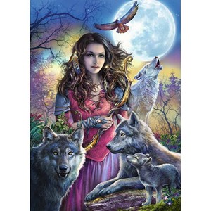 Ravensburger (19664) - "Protector of Wolves" - 1000 brikker puslespil