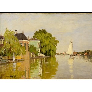 Grafika Kids (00480) - Claude Monet: "Houses on the Achterzaan, 1871" - 300 brikker puslespil