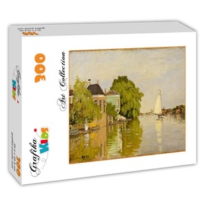 Grafika Kids (00480) - Claude Monet: "Houses on the Achterzaan, 1871" - 300 brikker puslespil
