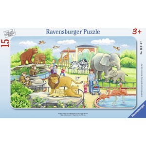 Ravensburger (06116) - "Zoologiskhave" - 15 brikker puslespil