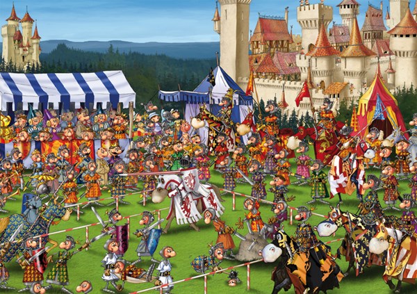 Piatnik (544040) - François Ruyer: "Knights' Tournament" - 1000 brikker puslespil