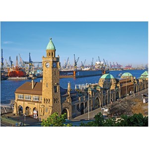 Ravensburger (19457) - "Hamburg" - 1000 brikker puslespil