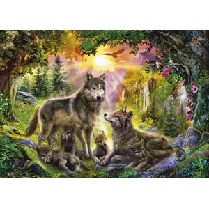 Step Puzzle (83046) - "Wolves" - 1500 brikker puslespil