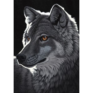 Grafika (T-00437) - Schim Schimmel: "Night Wolf" - 1000 brikker puslespil