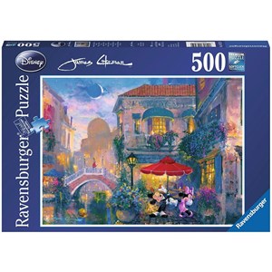 Ravensburger (14725) - James Coleman: "Mickey in Venice" - 500 brikker puslespil