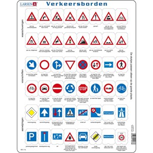 Larsen (OB3-NL) - "Traffic Sign - NL" - 48 brikker puslespil