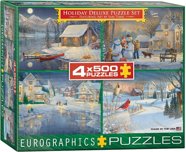 Eurographics (8904-0982) - Sam Timm: "Holiday Deluxe Puzzle Set" - 500 brikker puslespil