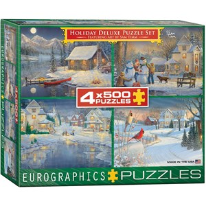Eurographics (8904-0982) - Sam Timm: "Holiday Deluxe Puzzle Set" - 500 brikker puslespil
