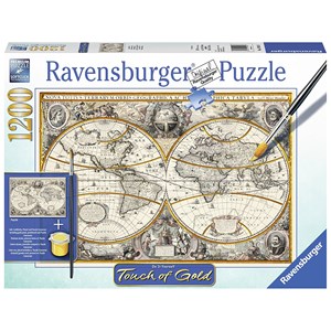 Ravensburger (19931) - "Antique World Map" - 1200 brikker puslespil