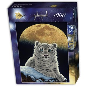 Grafika (T-00412) - Schim Schimmel, William Schimmel: "Moon Leopard" - 1000 brikker puslespil