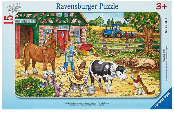 Ravensburger (06035) - "Life at the Farm" - 15 brikker puslespil