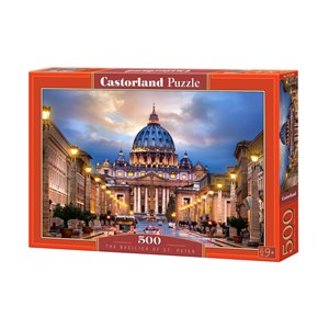Castorland (B-52349) - "The Basilica of St. Peter" - 500 brikker puslespil