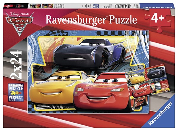 Ravensburger (07810) - "Cars 3" - 24 brikker puslespil