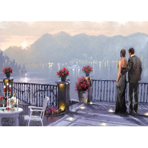 Art Puzzle (4449) - Richard Macneil: "Lake Cafe" - 1000 brikker puslespil