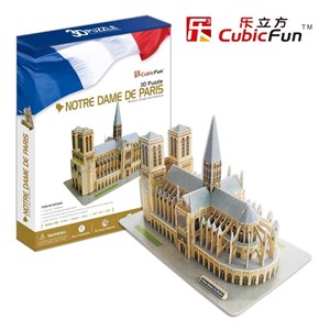 Cubic Fun (MC054H) - "Notre Dame De Paris" - 74 brikker puslespil
