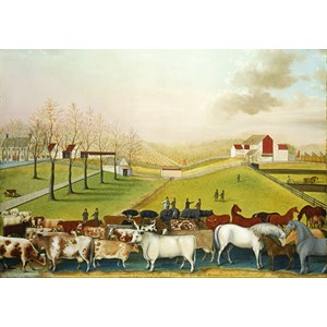 Grafika (00251) - Edward Hicks: "The Cornell Farm, 1848" - 1000 brikker puslespil