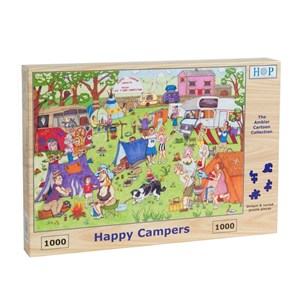 The House of Puzzles (3831) - "Happy Campers" - 1000 brikker puslespil