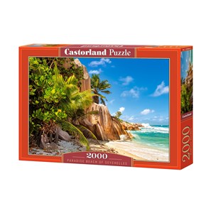 Castorland (C-200665) - "Paradise Beach of Seychelles" - 2000 brikker puslespil