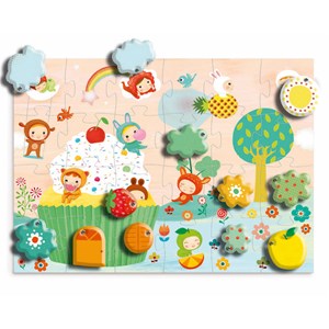 Djeco (07012) - "Surprise" - 24 brikker puslespil