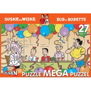 PuzzelMan (358) - "Bob and Bobette, Tart with cream" - 27 brikker puslespil