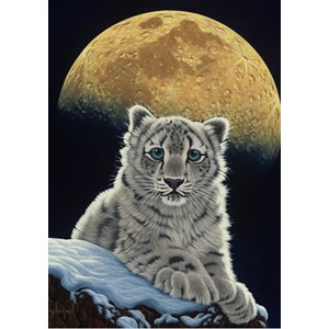 Grafika (T-00410) - Schim Schimmel: "Moon Leopard" - 2000 brikker puslespil