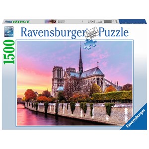 Ravensburger (16345) - "Notre-Dame, Paris" - 1500 brikker puslespil