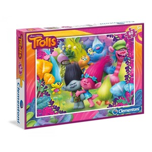 Clementoni (08422) - "Trolls" - 60 brikker puslespil