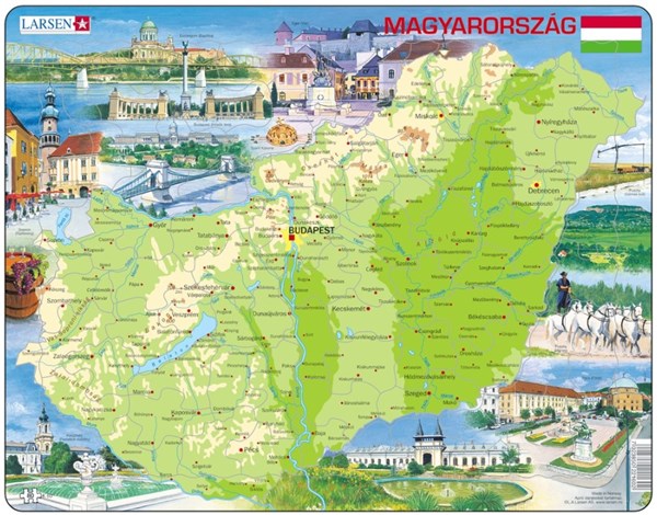 Larsen (K60) - "Hungary" - 80 brikker puslespil