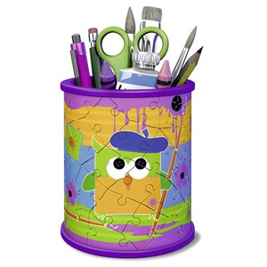 Ravensburger (12106) - "Pencil Cup Owls" - 54 brikker puslespil