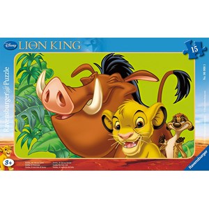 Ravensburger (06008) - "The Lion King, Simba the Lion Cub" - 15 brikker puslespil