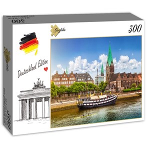 Grafika (02537) - "Deutschland Edition - Bremen" - 300 brikker puslespil