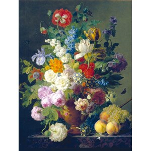 Clementoni (31415) - Jan Frans Van Dael: "Flowers in Vase" - 1000 brikker puslespil