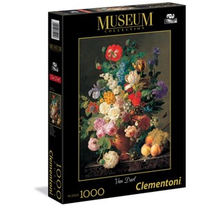 Clementoni (31415) - Jan Frans Van Dael: "Flowers in Vase" - 1000 brikker puslespil