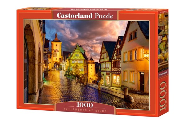 Castorland (C-103461) - "Rothenburg at Night" - 1000 brikker puslespil