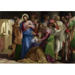 Grafika (00308) - Paolo Veronese: "The Conversion of Mary Magdalene, 1548" - 1000 brikker puslespil