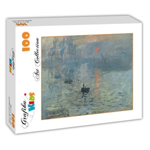 Grafika Kids (00089) - Claude Monet: "Impression au Soleil Levant, 1872" - 100 brikker puslespil