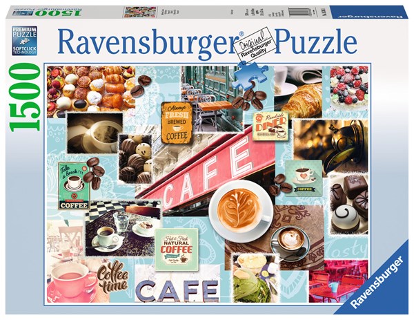 Ravensburger (16346) - "Coffee and Dessert" - 1500 brikker puslespil