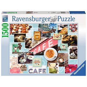 Ravensburger (16346) - "Coffee and Dessert" - 1500 brikker puslespil