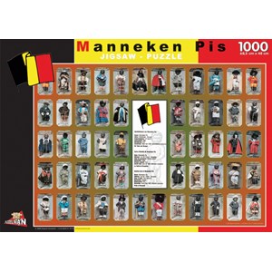 PuzzelMan (096) - "Belgium, Manneken Pis" - 1000 brikker puslespil