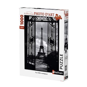 Nathan (87570) - "Eiffel Tower, Paris" - 1000 brikker puslespil