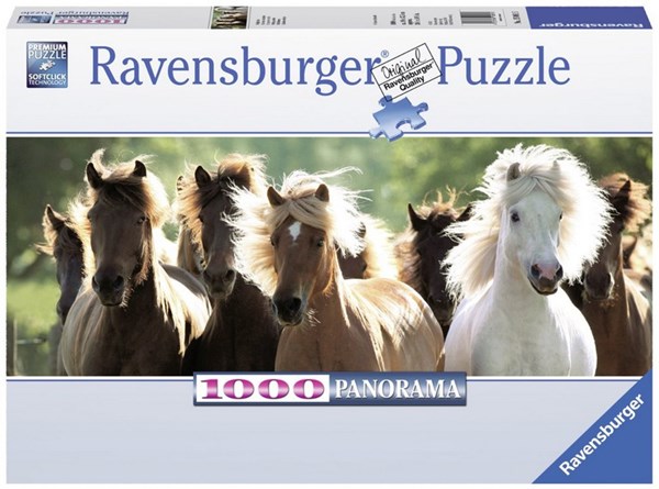 Ravensburger (15091) - "Wild Heste" - 1000 brikker puslespil