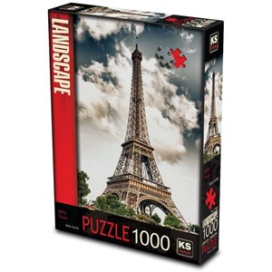KS Games (11465) - "Eiffel Tower, Paris" - 1000 brikker puslespil