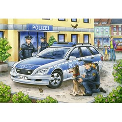 Ravensburger (07574) - "Police and Firefighters" - 12 brikker puslespil