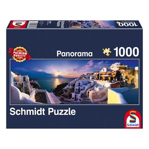 Schmidt Spiele (58281) - "Santorini" - 1000 brikker puslespil