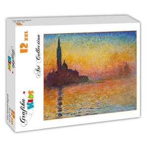 Grafika (00095) - Claude Monet: "Saint-Georges-Majeur au Crépuscule, 1908" - 12 brikker puslespil