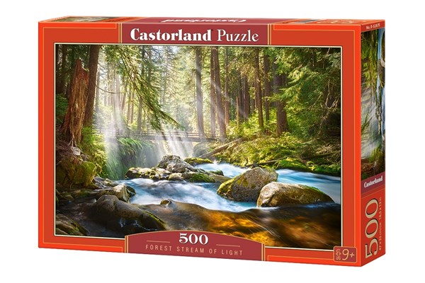 Castorland (B-52875) - "Forest Stream of Light" - 500 brikker puslespil