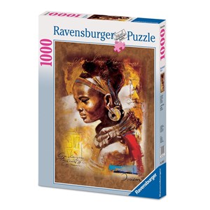 Ravensburger (15352) - "Unge afrikanske" - 1000 brikker puslespil