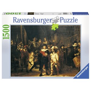 Ravensburger (16205) - Rembrandt: "The Night Watch" - 1500 brikker puslespil